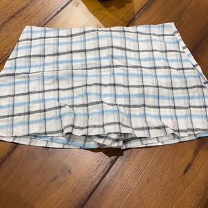 plaid skort